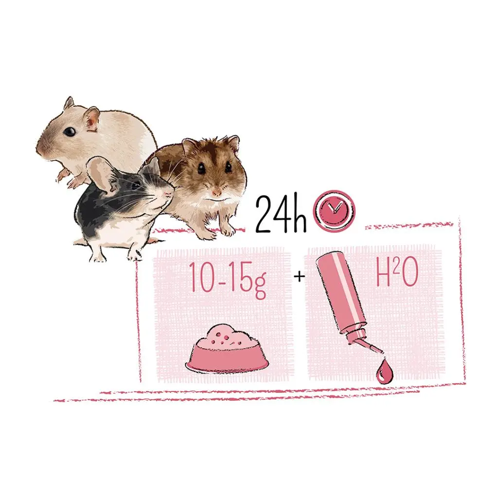 PUUR Hamster og Ørkenrotte foder 400 g